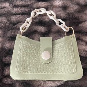Sage Green Chain Handle Bag